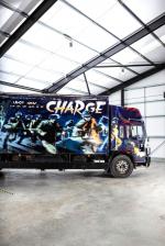 Volvo FL6 Turbo Zone Truck Art Car by Banksy 1988 года